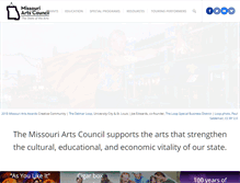 Tablet Screenshot of missouriartscouncil.org